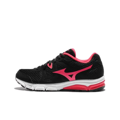 Mizuno Synchro MD Устойчивые к истиранию Низкие Беговые кроссовки Женские Черные Розовые