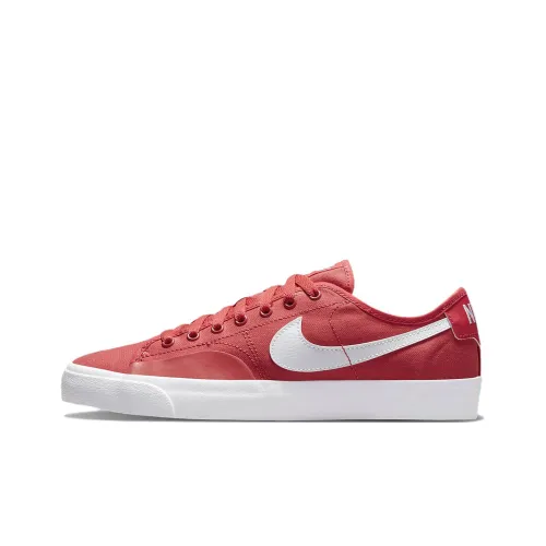 Nike Blazer Court Slip-Resistant Abrasion-Resistant Low Top Skateboard Shoes Unisex Red White Найк Блэйзер Корт Противоскользящий Устойчивый к Износу Низкий Топ Скейтборд Кроссовки Унисекс Красный Белый