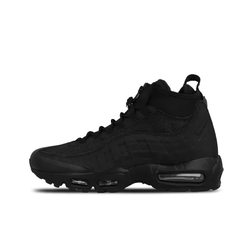 Nike Air Max 95 High Топ Марафон Беговые кроссовки Мужской Черный