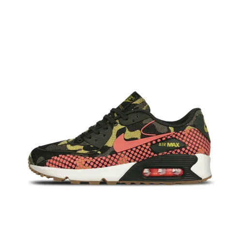 Nike Air Max 90 Low Топ Беговые кроссовки Женские Камуфляж Розовый