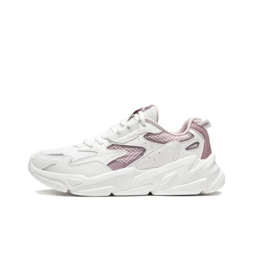 LINING Quiet Shadow Низкий Топ Спортивная Повседневная Обувь Женская Белая Фиолетовая