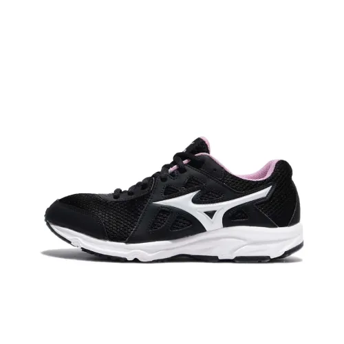 Mizuno Spark 2 Slip-Resistant Abrasion-Resistant Breathable Low-Top Running Shoes Women's Black White Мицубо Спарк 2 Противоскользящий Устойчивый к Износу Дышащие Низкие Кроссовки для Бега Женские Черный Белый
