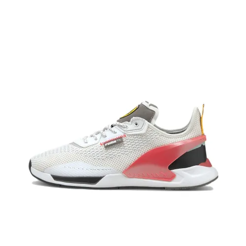 PUMA Scuderia Ferrari Ionspeed Motorsport Low Топ Беговые кроссовки Мужские Белый Черный Розовый