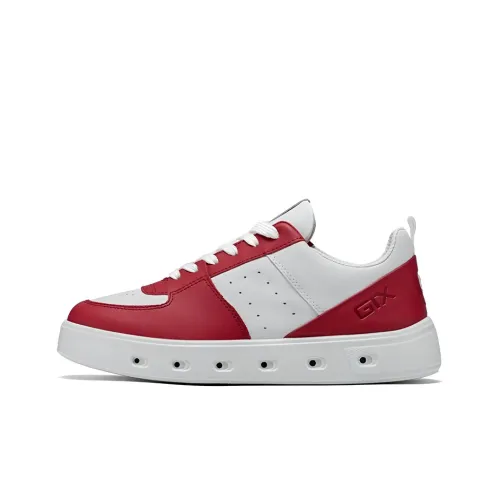 Ecco Street 720 Series Стильные Скейтбординги Женские Белые Красные