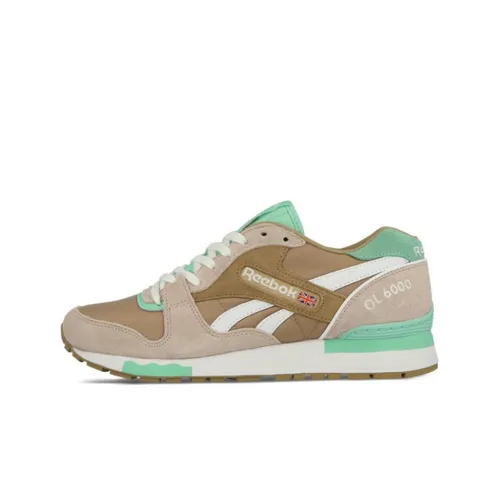 Reebok GL6000 Low Топ Беговые кроссовки Унисекс Коричнево-зеленый