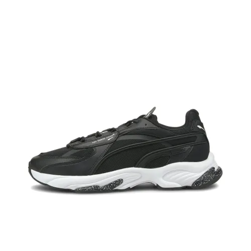 PUMA RS Connect Амортизация Устойчивый к истиранию Легкий Низкий Топ Повседневная обувь Унисекс Черный Белый