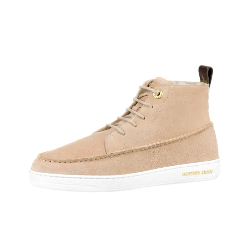 LOUIS VUITTON Minnea High Топ Стильные Скейтбординги Женские Розовый