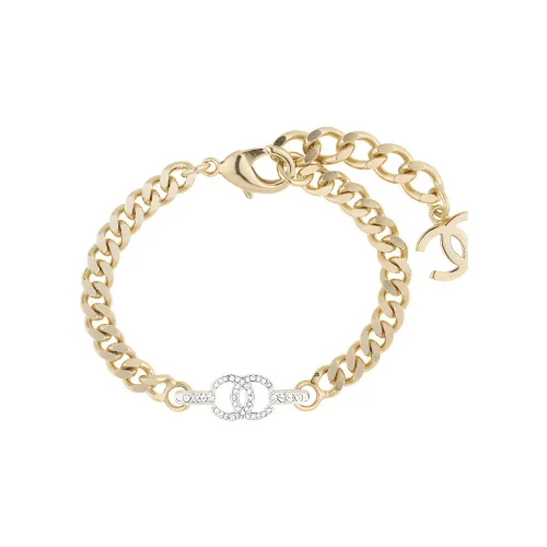 CHANEL Металлические браслеты золотые женские