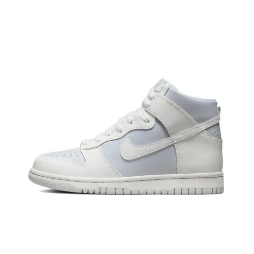 Nike Dunk High Slip Resistant Abrasion Resistant Легкий High Топ Кроссовки для скейтбординга Women's White