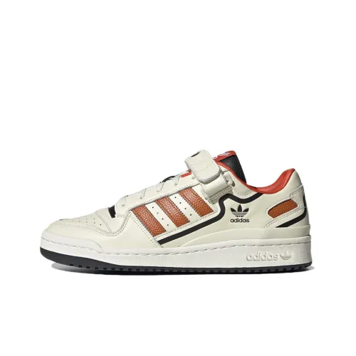 Adidas Originals FORUM Low Топ Скейтборд Кроссовки Унисекс Экрю Оранжевый