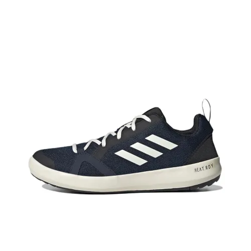 adidas Terrex BOAT Slip-Resistant Abrasion-Resistant Lightweight Low-Top Training Running Shoes Men's Marine Blue adidas Terrex BOAT Противоскользящий Устойчивый к истиранию Легкий Низкий Топ Тренировочные Беговые Кроссовки Мужские Морской Синий