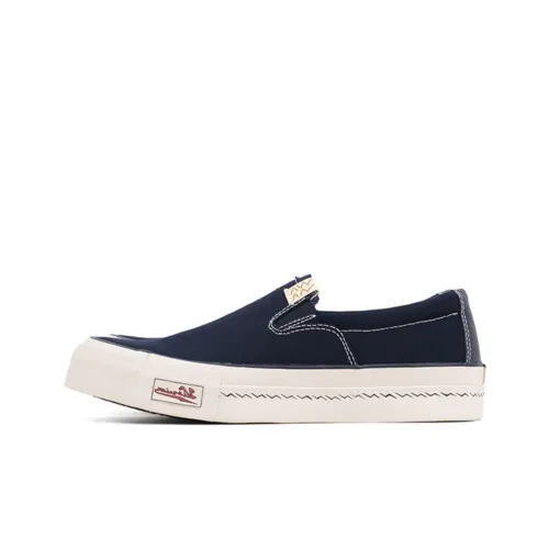 Visvim Skagway Slip-On Patten Стильные Скейтбординги Мужские Морской Синий