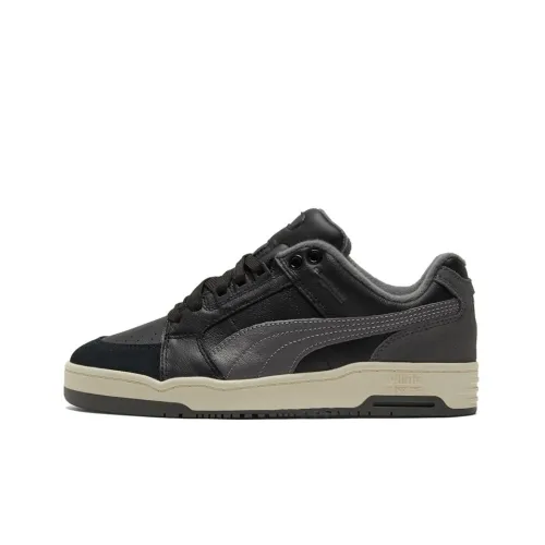 PUMA Slipstream Low Ретро Low Топ Скейтборд Кроссовки Унисекс Черный Серый
