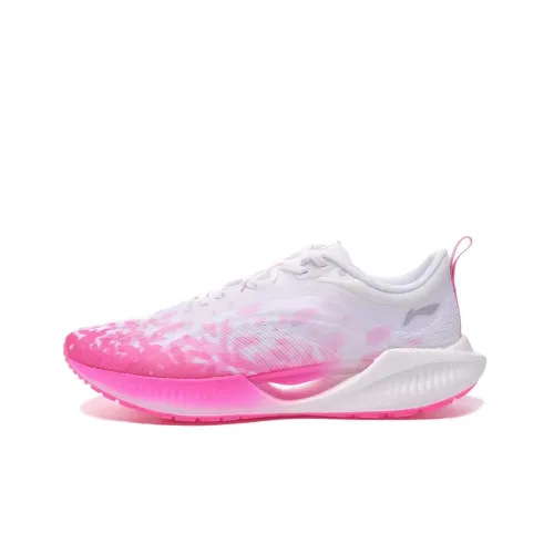 LINING Super Light 19 Low Топ Беговые кроссовки Женские Белые Розовые