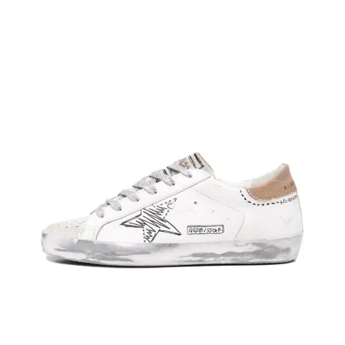Golden Goose Супер Звезда Low Топ Кроссовки для скейтбординга Женские Белые