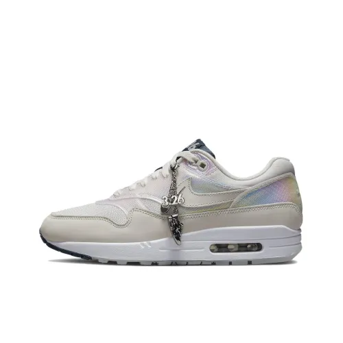 Nike Air Max 1 Low Топ Повседневные Беговые Кроссовки Женские Белые Серые