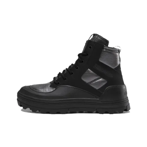 Reebok Club C Series Cleated MID High Топ Скейтборд Кроссовки Мужские Черные