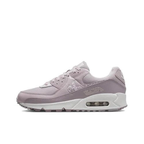 Nike Air Max 90 Low Топ Марафон Беговые кроссовки Женские Розово-фиолетовый
