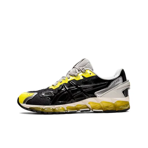 Asics Гель Quantum 360 6 Low Топ Повседневная обувь Мужская Черный Желтый Серебряный Несовпадающие