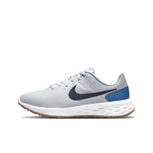 Nike REVOLUTION 6 Next Nature Low Беговые кроссовки Мужские Светло-синие