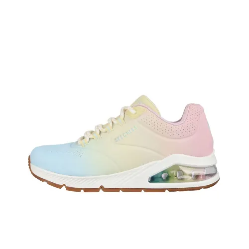 Skechers Uno 2 Breathe And STEP Низкий Топ Повседневная Обувь Женская Синяя Многоцветная