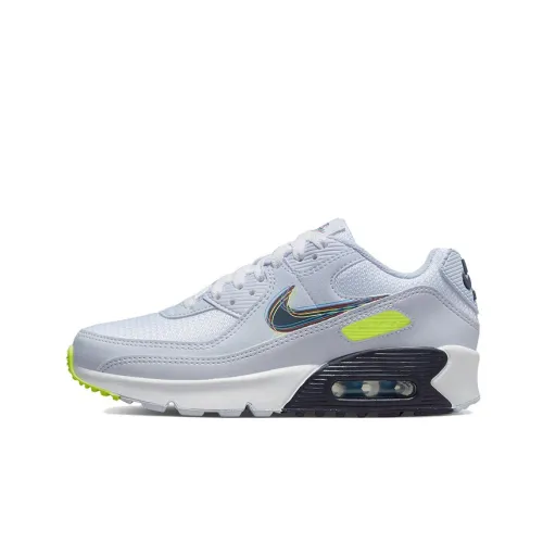 Nike Air Max 90 Low Топ Беговые кроссовки GS Белый Зеленый