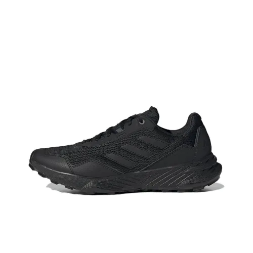 Adidas Tracefinder Trail Аbrasion Resistant Низкие Кроссовки для Беговых Трейлов Мужские Черные