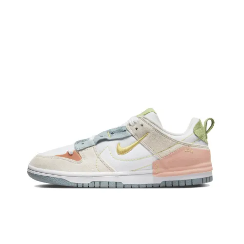 Nike Dunk 2 'Пасха' Легкий Износостойкий и Противоскользящий Низкий Топ Кроссовки для скейтбординга Женские Белый Розовое Золото