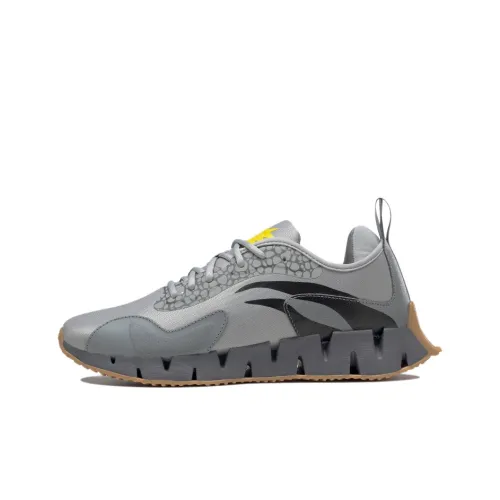 Пава Rangers x Reebok Zig Dynamica 1 Low Топ Беговые кроссовки Унисекс Темно-серый