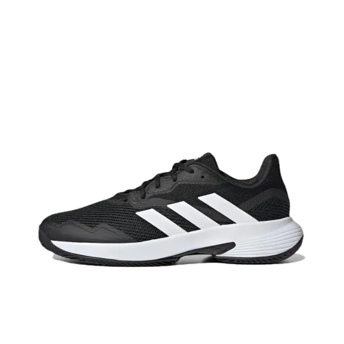 Adidas CourtJam Series Clay Устойчивые к истиранию Низкие Кроссовки для тенниса Мужские Черные
