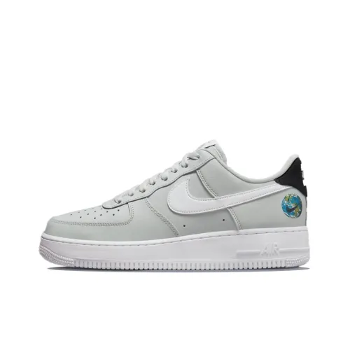Nike Air FORCE 1 07 LV8 2 Противоскользящие Устойчивые к истиранию Легкие Низкие Кроссовки для скейтбординга Мужские Серый Белый