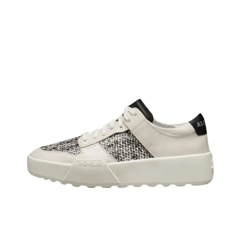 Moncler Promy III Low Топ Повседневная обувь Женская Экрю