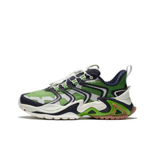 Лайнер Cat Paw Ace Shock Absorbers Противоскользящий Устойчивый к истиранию Низкий Топ Повседневная Обувь Мужская Зеленый Синий