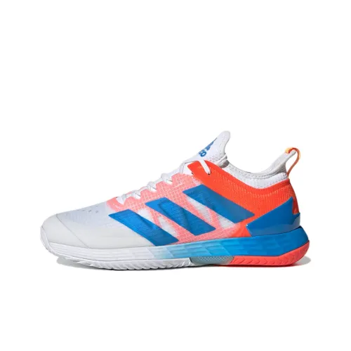 Adidas Adizero Ubersonic 4 Устойчивые к истиранию Низкие Кроссовки для тенниса Мужские Белый Красный Синий
