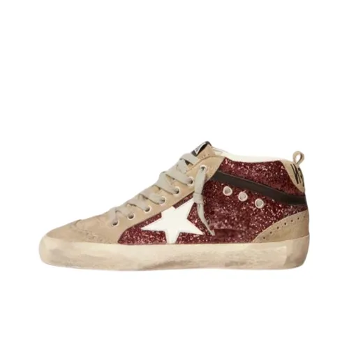 Golden Goose Mid Star MID Топ Стильные Скейтбординги Женские Красный
