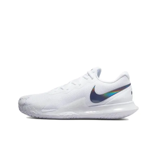 nike Court Zoom Vapor RAFA Лазерный Логотип Устойчивый к Износу Низкий Топ Теннисные Кроссовки Мужские Белый Синий