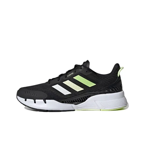 Adidas Climacool Venttack Аbrasion Resistant Низкие Беговые Кроссовки Унисекс Черные Зеленые