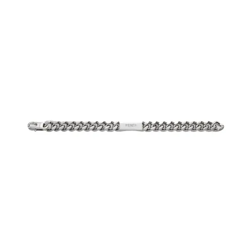 FENDI Brass Bracelets Серебряный Унисекс
