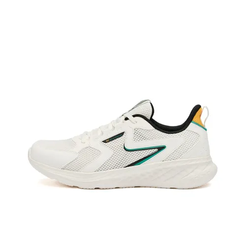 361° Противоскользящие Износостойкие Дышащие Низкие Беговые Кроссовки Мужские Перо Белые