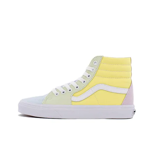 Vans SK8 PASTEL Block High Топ Кроссовки для скейтбординга Унисекс Цвет макарон