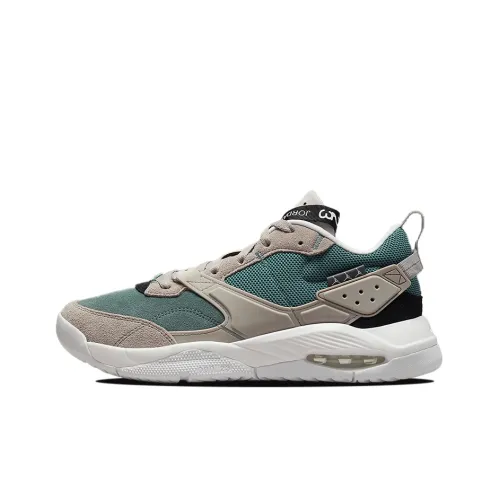 Джордан NFH Амортизаторы Slip-resistant и устойчивые к истиранию Низкий топ Повседневная обувь Мужская Бежево-зеленая