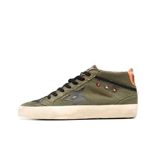 Golden Goose Mid Star Стильные Скейтбординги Мужские Темно-зеленые