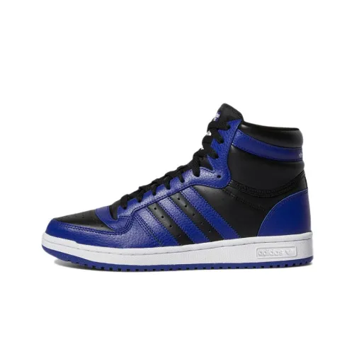 Adidas Originals TOP TEN RB Slip-resistant Abrasion-resistant High Top Skateboard Shoes Unisex Black Blue Adidas Originals TOP TEN RB Противоскользящие устойчивые к истиранию высокие кеды для скейтбординга Унисекс Черный Синий