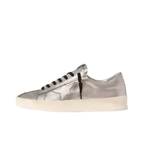 Golden Goose Stardan Стильные Скейтбординги Мужской Серебряный С эффектом состаривания Позиционирование стиля