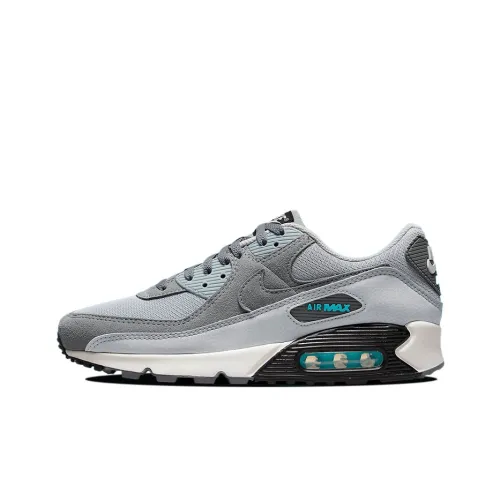 Nike Air Max 90 Low Топ Беговые кроссовки Мужской Серый