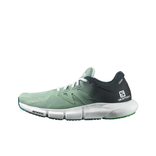 SALOMON Predict 2 Устойчивые к истиранию Низкие Беговые кроссовки Мужские Черный Зеленый Градиент