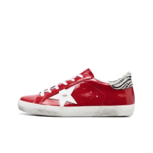 Golden Goose Супер Звезда Стильные Скейтбординги Женские Красные