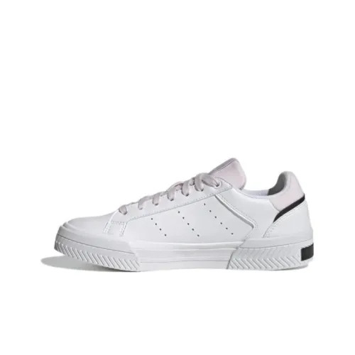 Adidas Originals Court Tourino Износостойкие и Легкие Низкие Кроссовки для скейтбординга Женские Розовые Белые