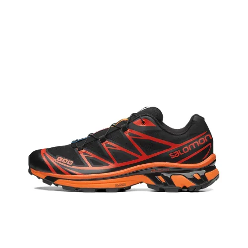SALOMON XT 6 Устойчивый к истиранию Низкий Топ Бег на длинные дистанции Обувь Унисекс Черный Красный