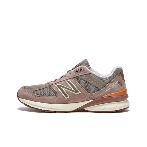 Slow Steady Клуб x New Balance NB 990 V5 Low Топ Повседневные Беговые кроссовки Мужские Коричневые